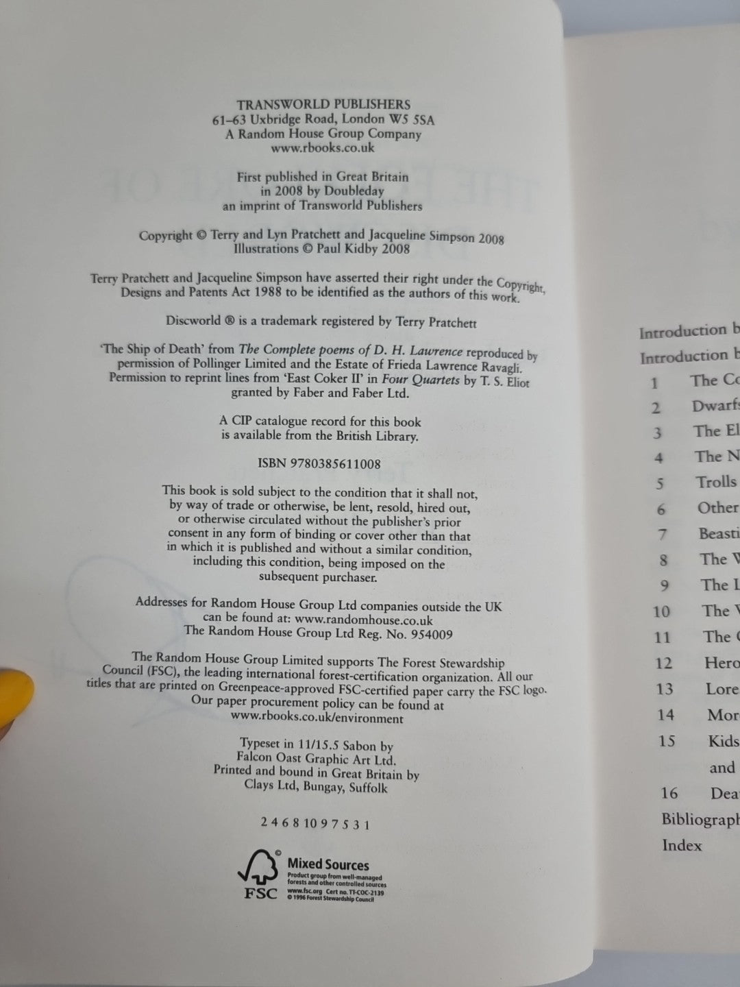 The Folklore of Discworld by Jacqueline Simpson, T Pratchett Signed 1st Edition