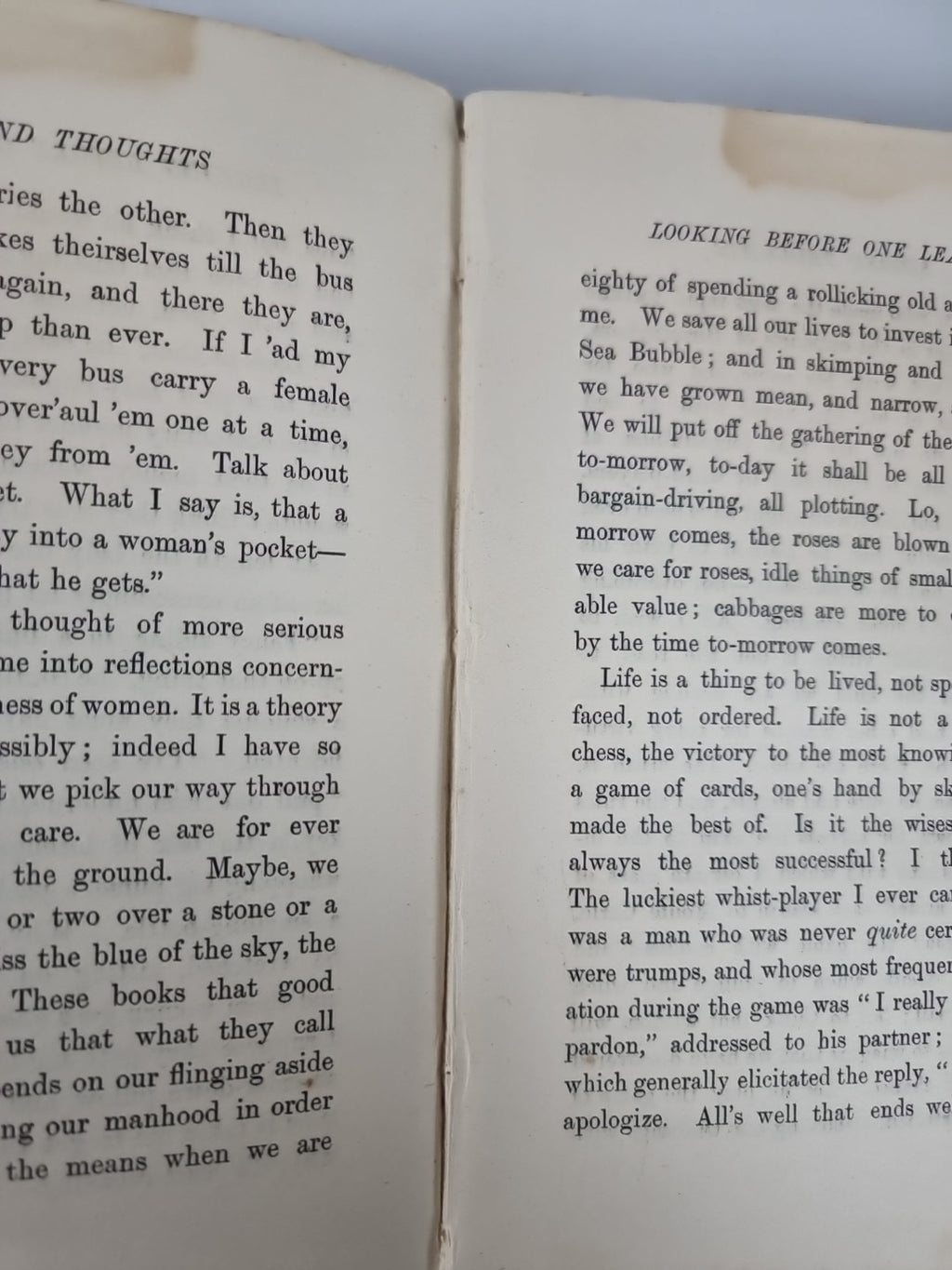 The Second Thoughts of an Idle Fellow, Jerome K. Jerome - First Edition