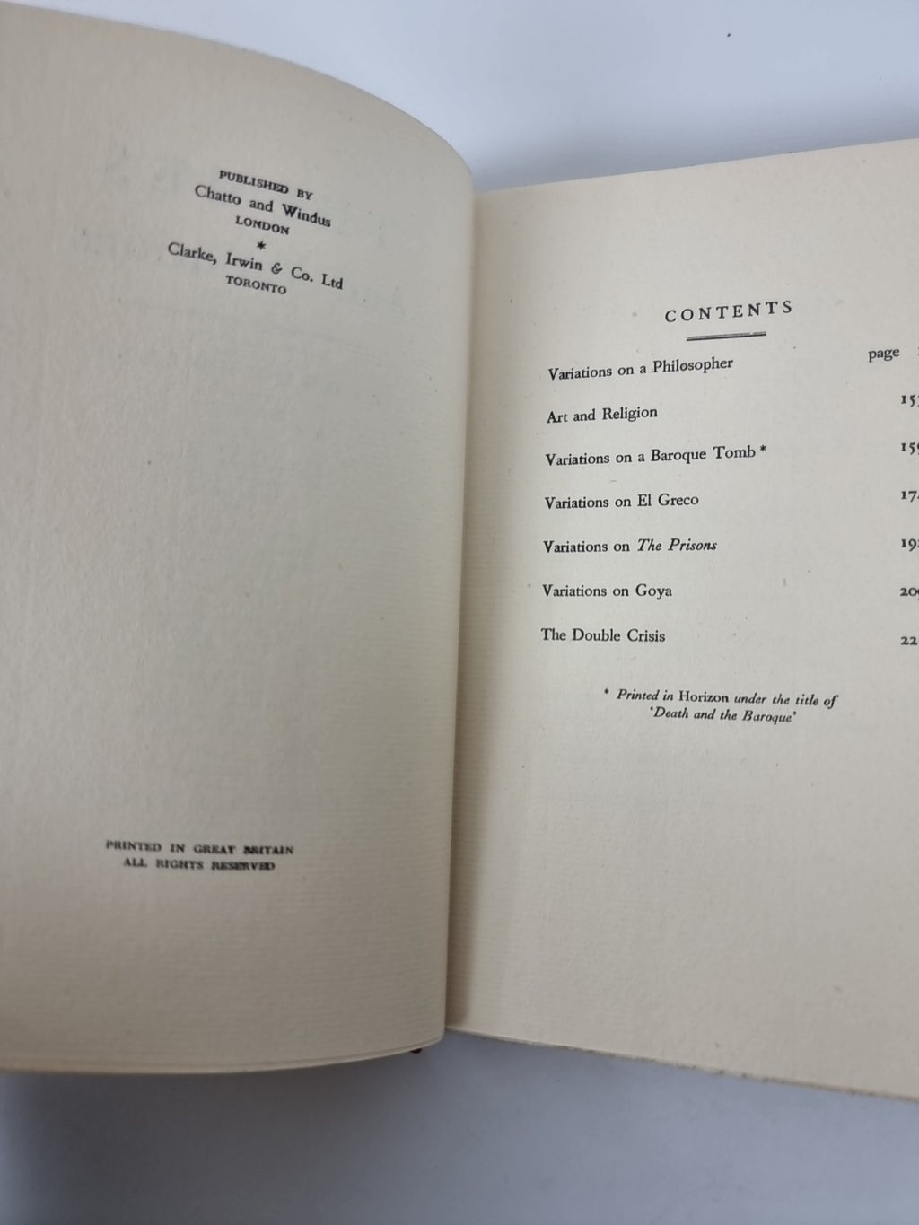 Themes And Variations, Aldous Huxley — First Edition