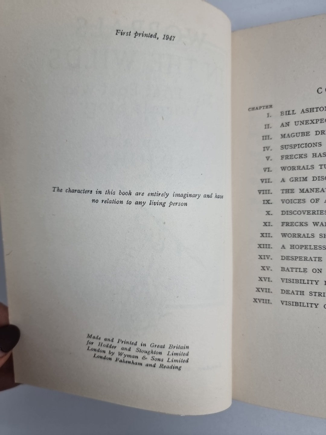 Worrals In The Wilds, Captain W. E. Johns — First Edition