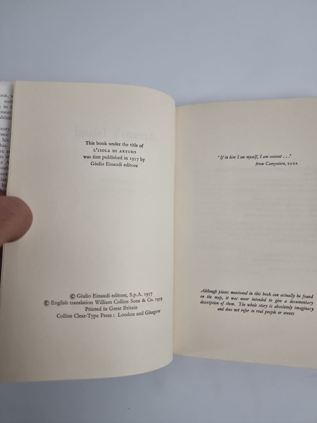 Arturo's Island by Elsa Morante 1959 1st UK Edition Extremely Scarce Book Unread