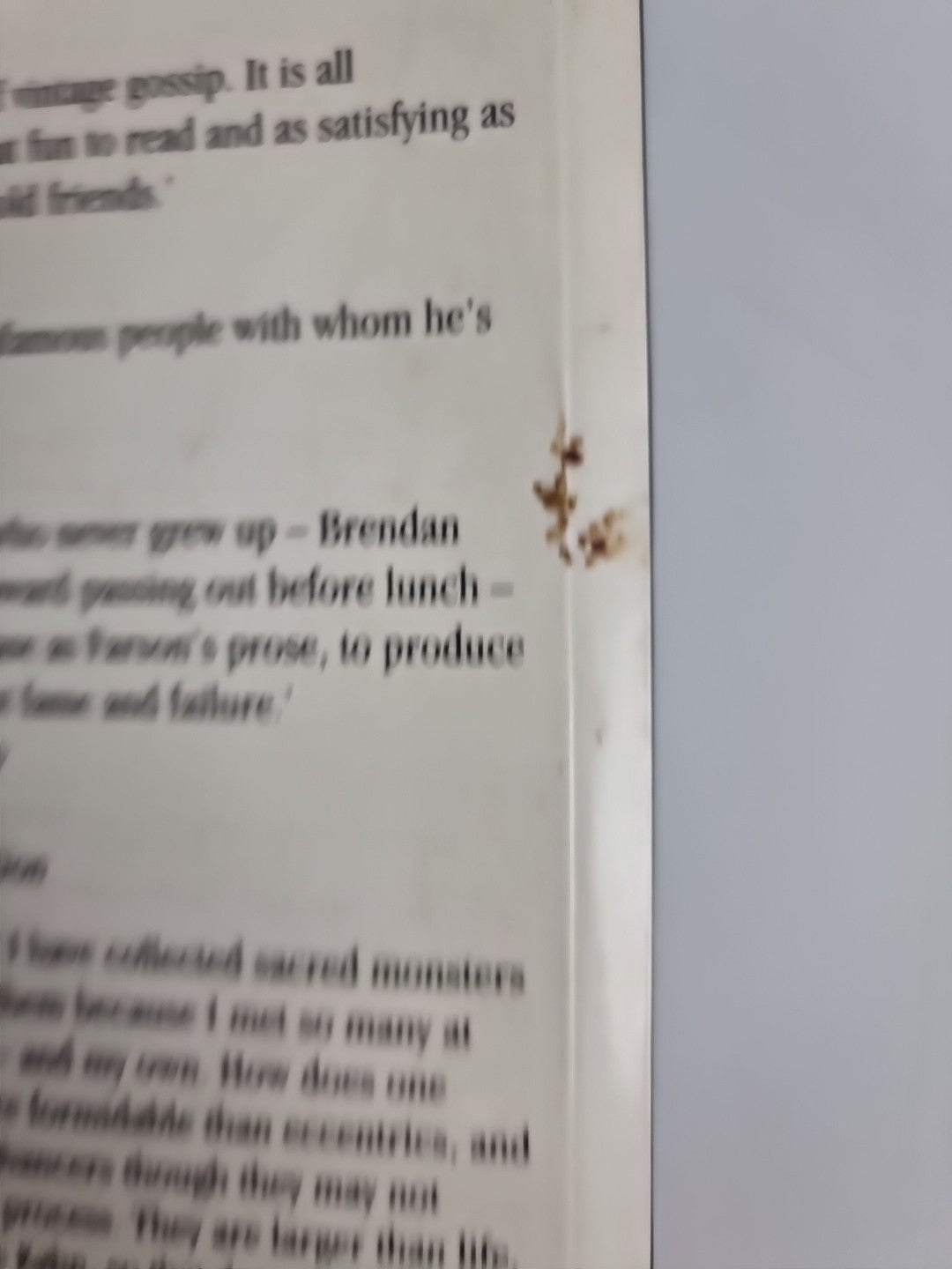 Sacred Monsters by Daniel Farson (Paperback, 1989) 1st Edition unread.