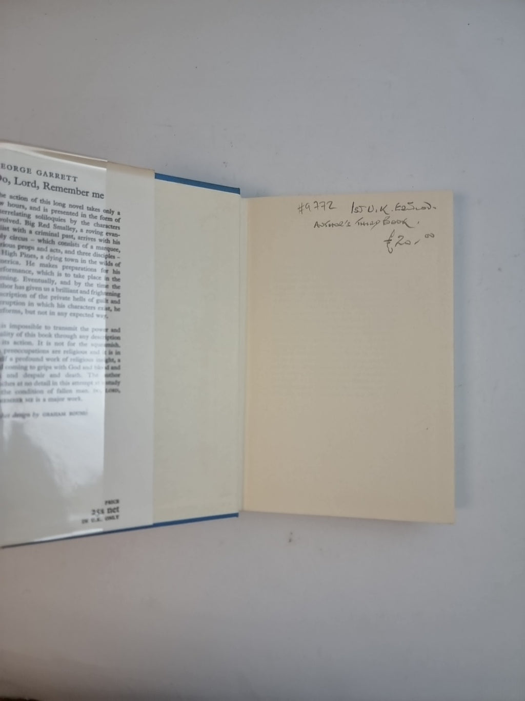 Do, Lord, Remember Me — George Garrett, First Edition, First Printing, AS NEW