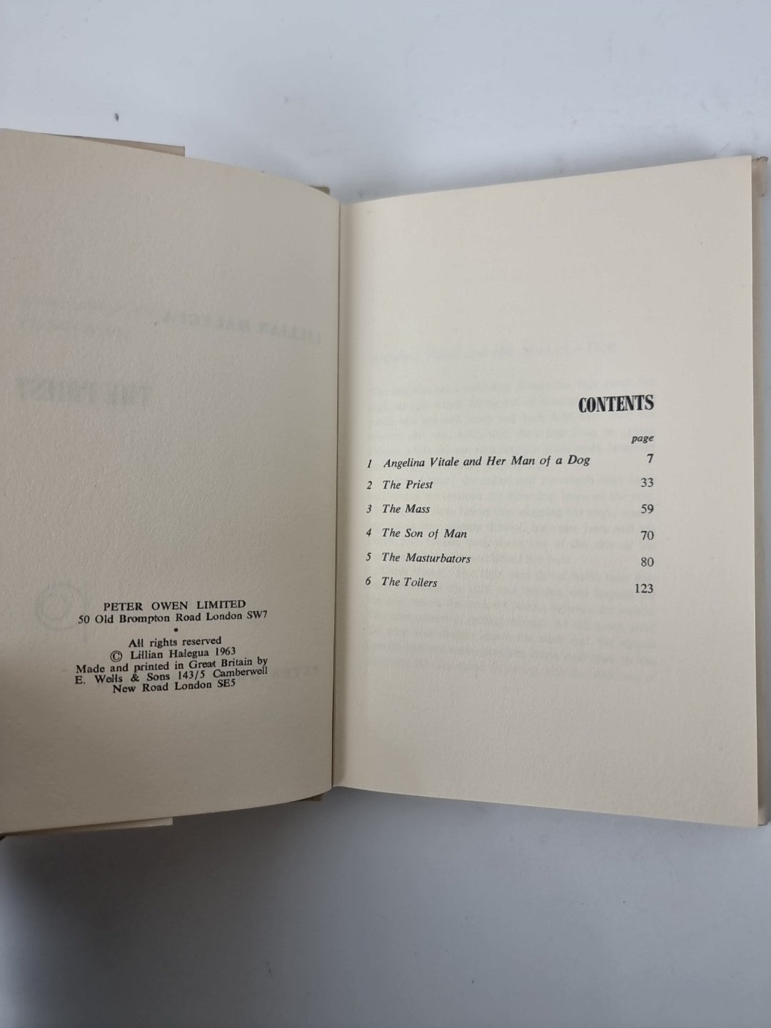 The Priest, Lillian Halegua — First Edition 1963