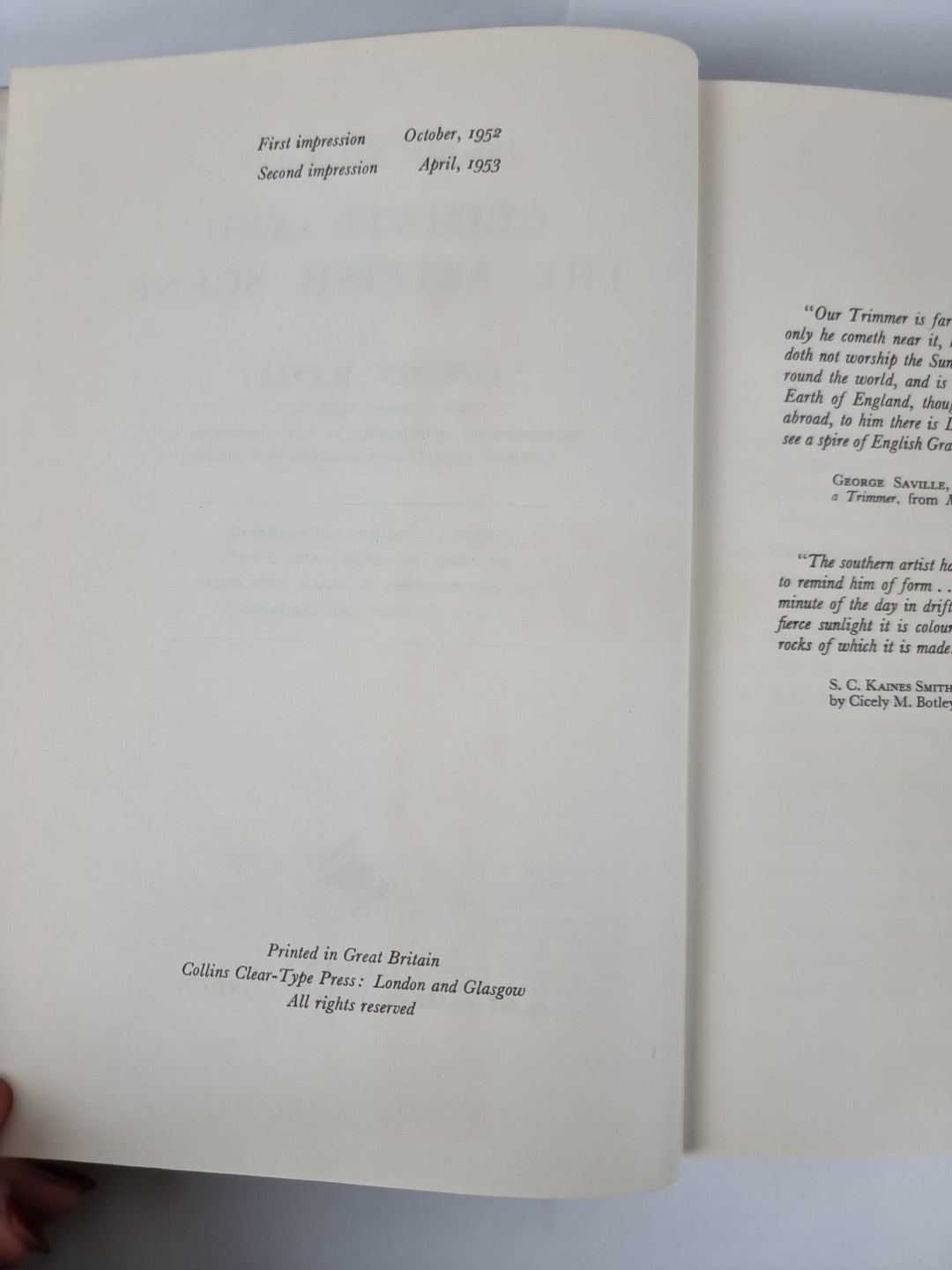 Climate and the British Scene, Gordon Manley - Second Impression (1953)