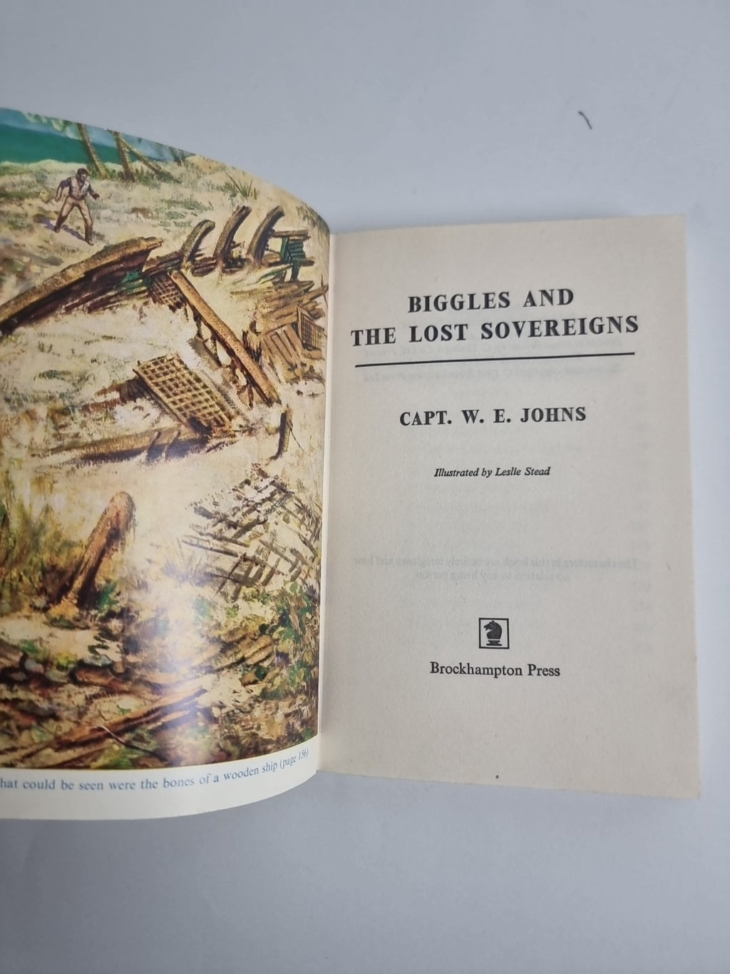 Biggles and the Lost Sovereigns, Captain W.E. Johns — First Edition