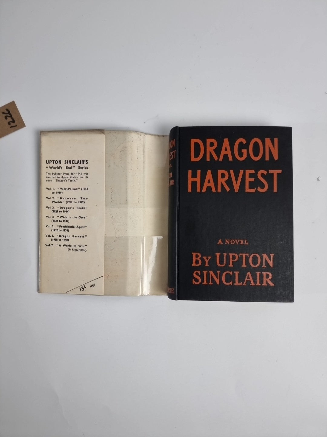 SINCLAIR, UPTON (1878-1968) Dragon harvest 1945 1st Edition 1st Print Hardcover