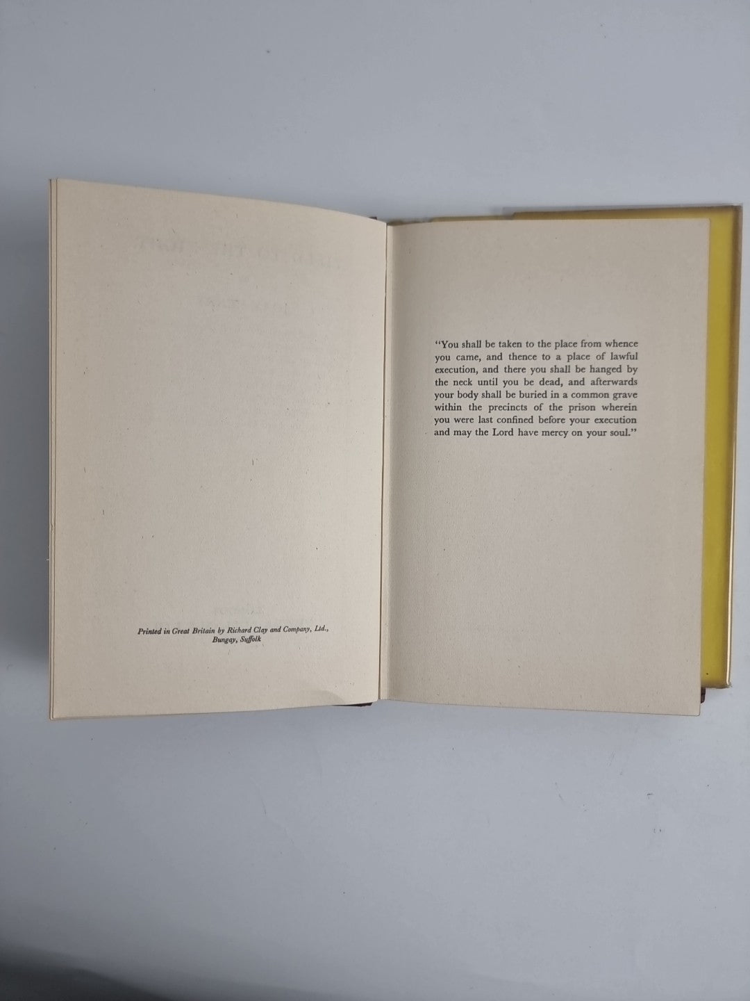 Yield To The Night, Joan Henry — First Edition (UK)