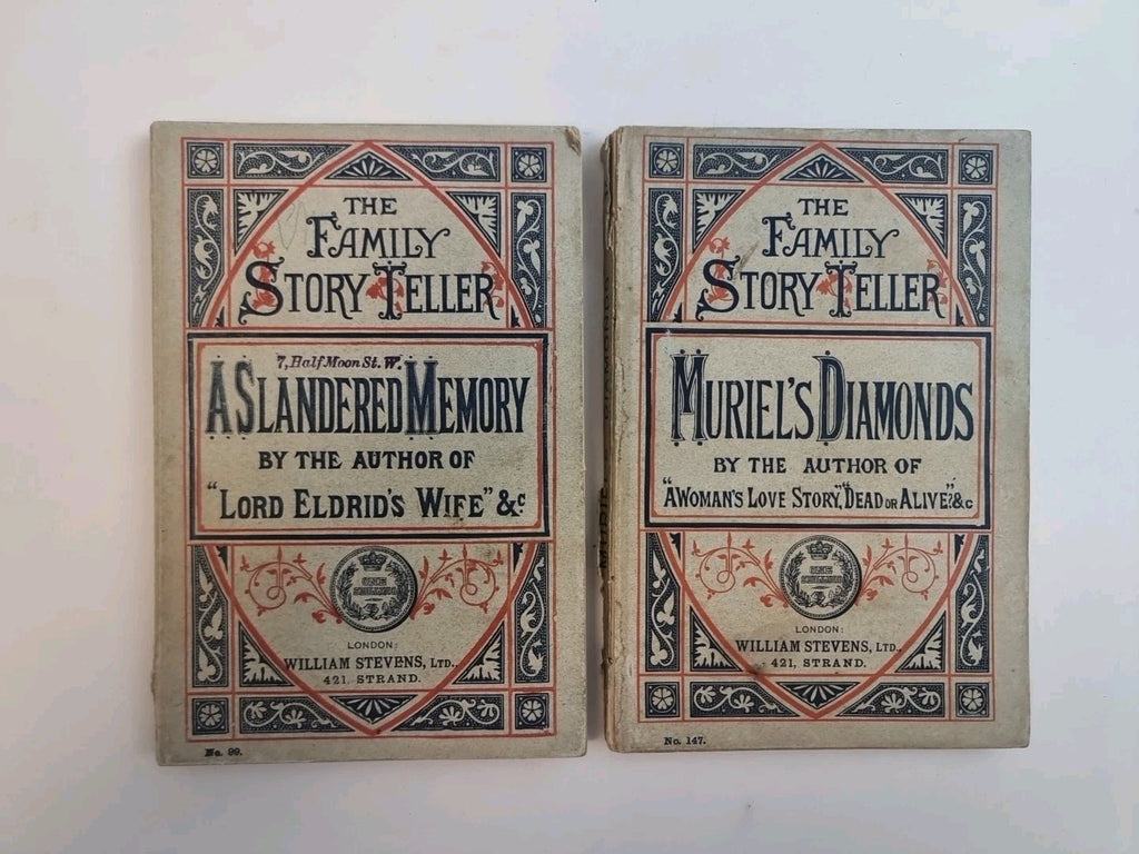 Muriel's Diamonds & A Slandered Memory, The Family Story Teller — 1st Editions