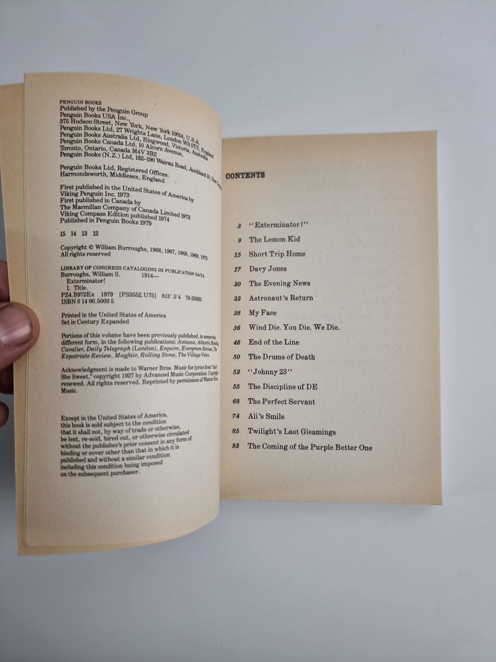 William S. Burroughs William S Burroughs Exterminator! 1st Paperback Edition 