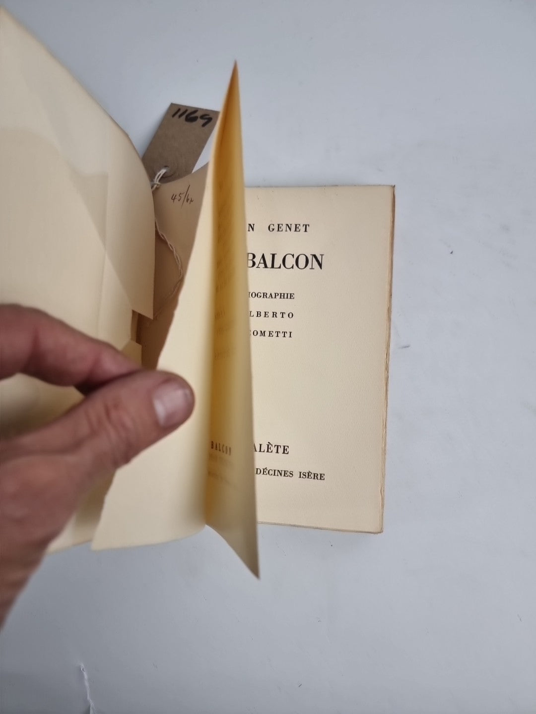 Le balcon by Jean Genet 1st Special Edition 1956 Number 524 /3233