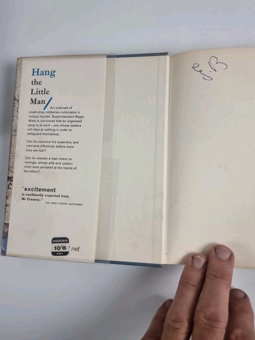 Hang the Little Man, John Creasey — 1963 1ST UK EDITION