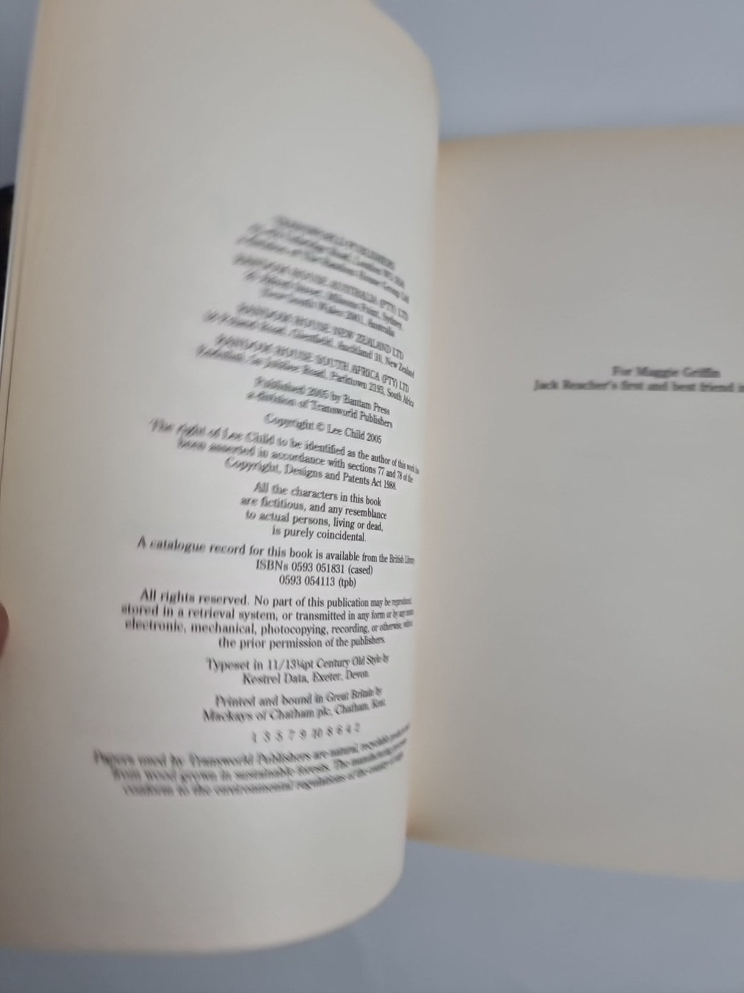 One Shot by Lee Child (Hardcover, 2005) 1st Edition New & Signed, Rare