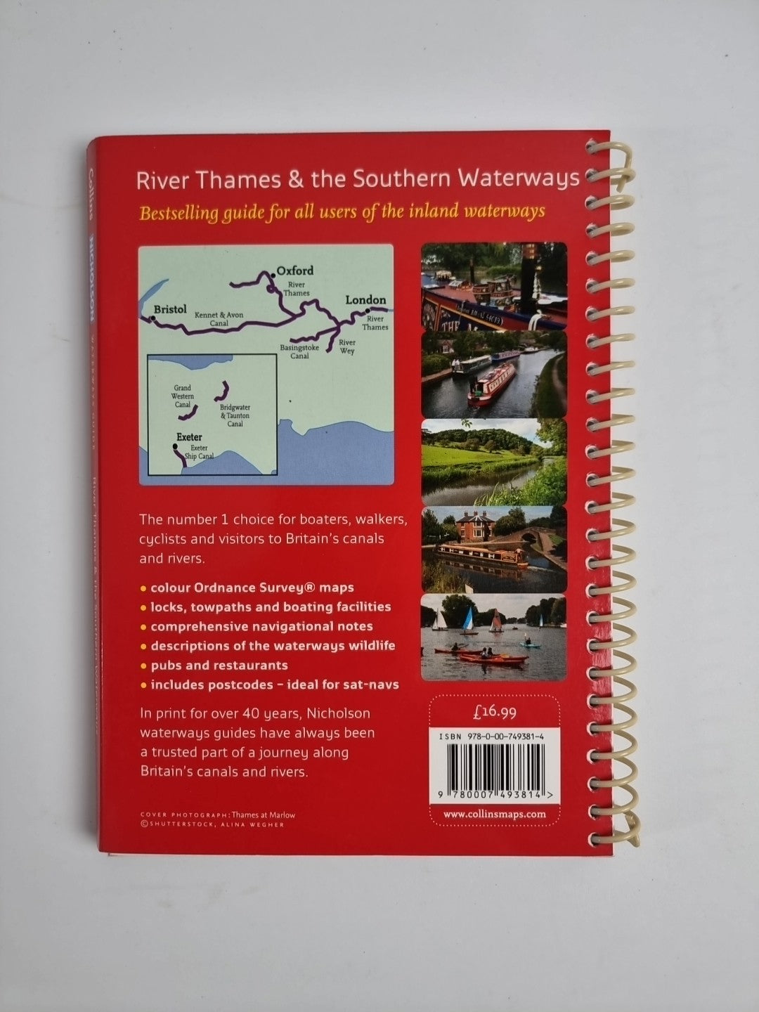 River Thames and Southern Waterways No. 7 (Collins Nicholson... - Collins Maps