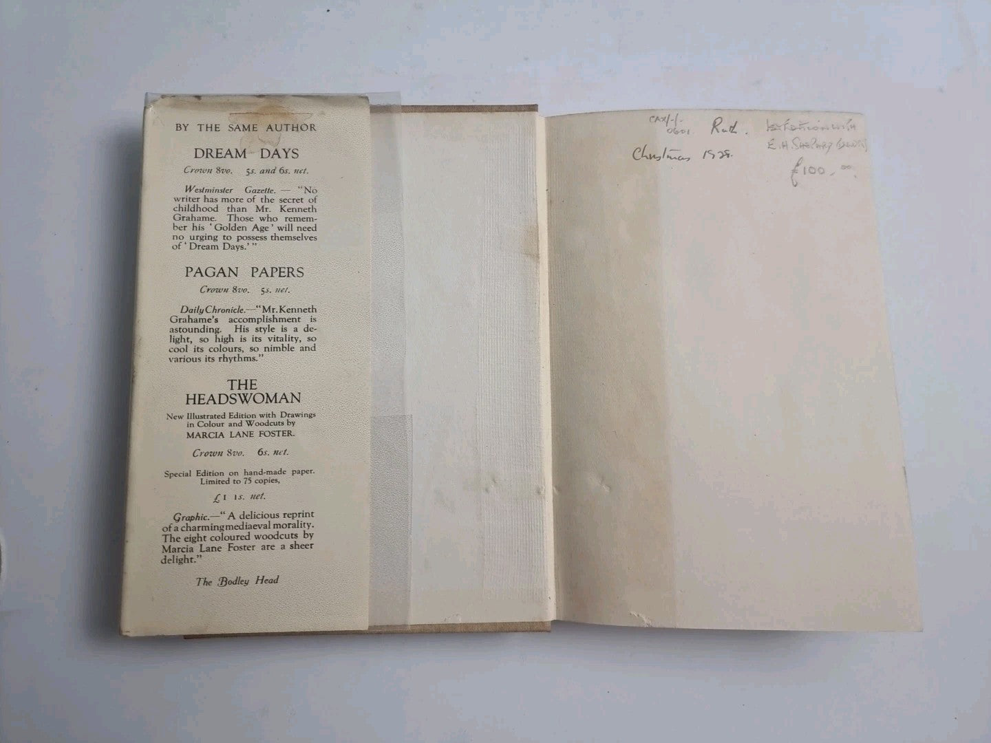 The Golden Age, Kenneth Grahame — 1928 First Edition, FINE