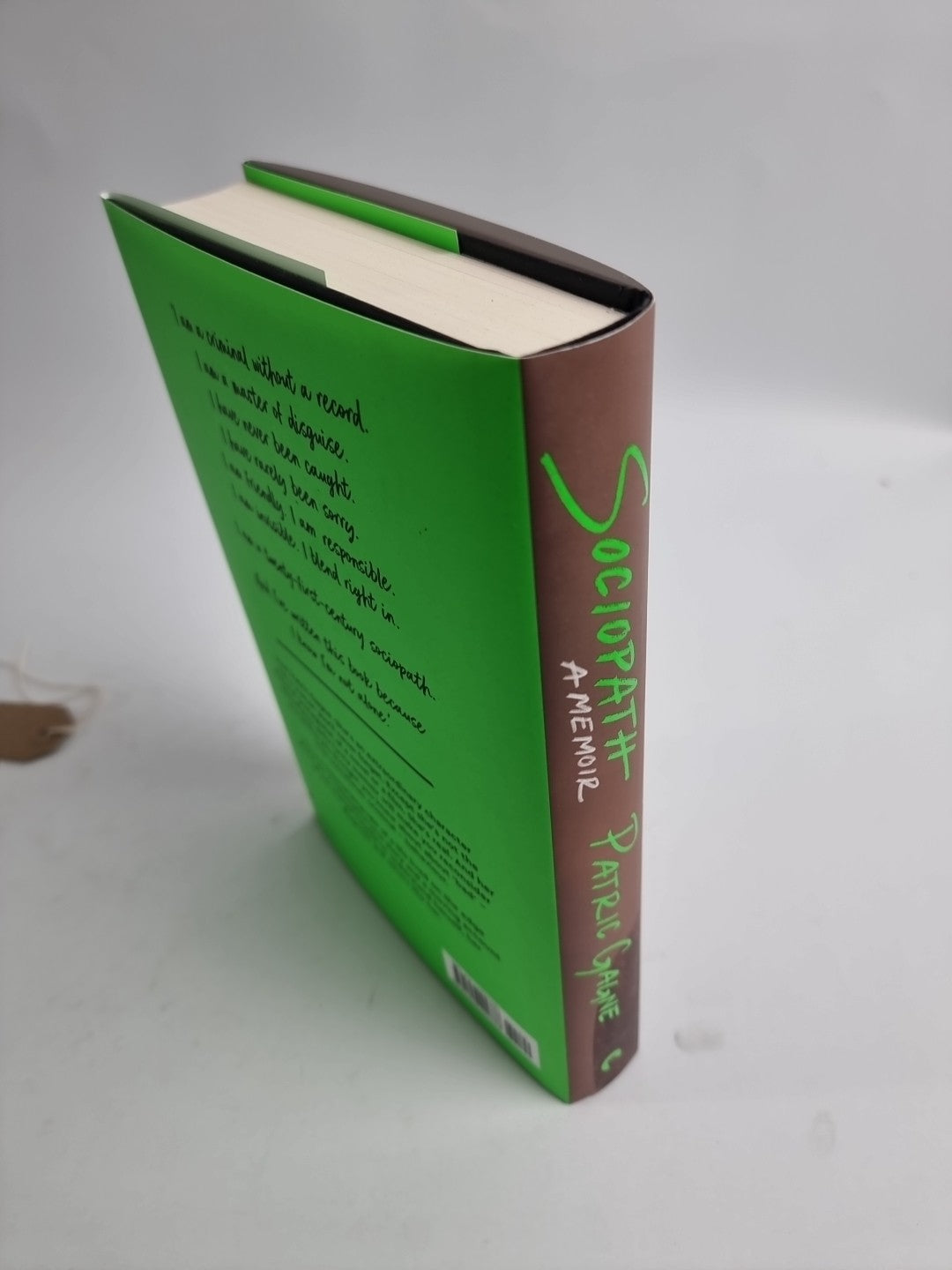 Sociopath : A Memoir, Hardcover by Gagne, Patric, Brand New, Free P&P in the UK