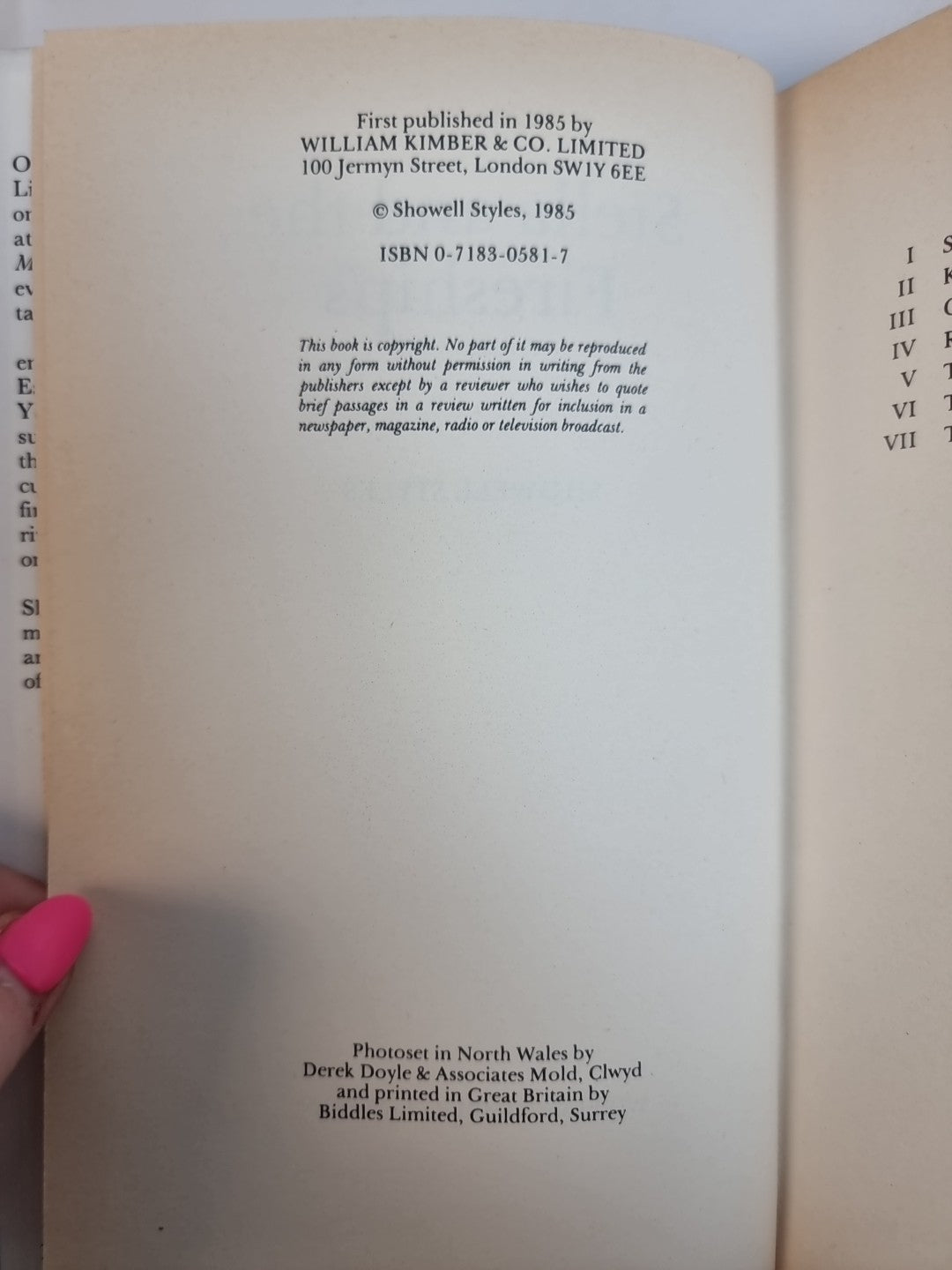 STELLA AND THE FIRESHIPS - Styles, Showell 1st Edition New