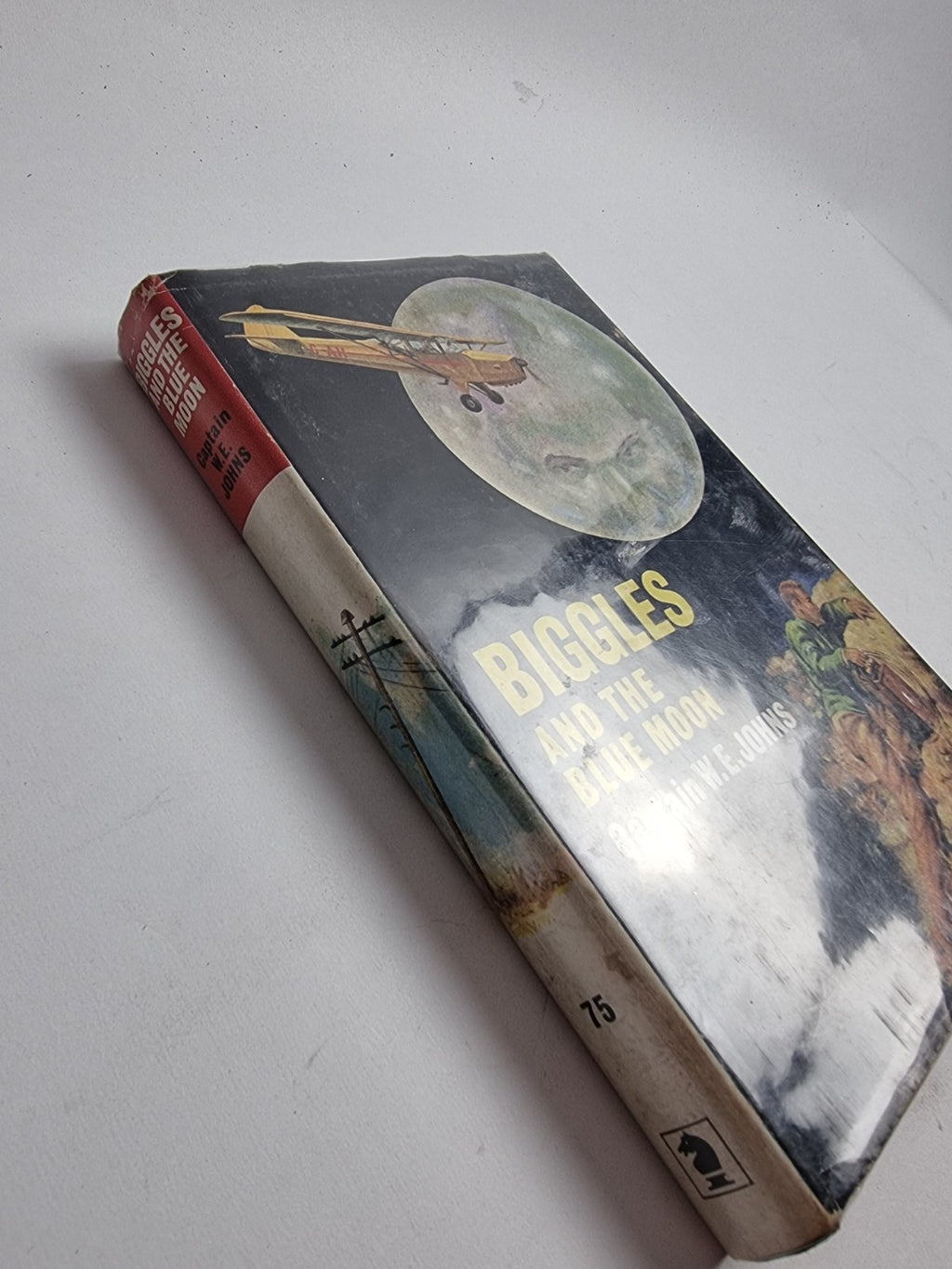 Biggles and the Blue Moon, Captain W.E. Johns — First Edition, AS NEW