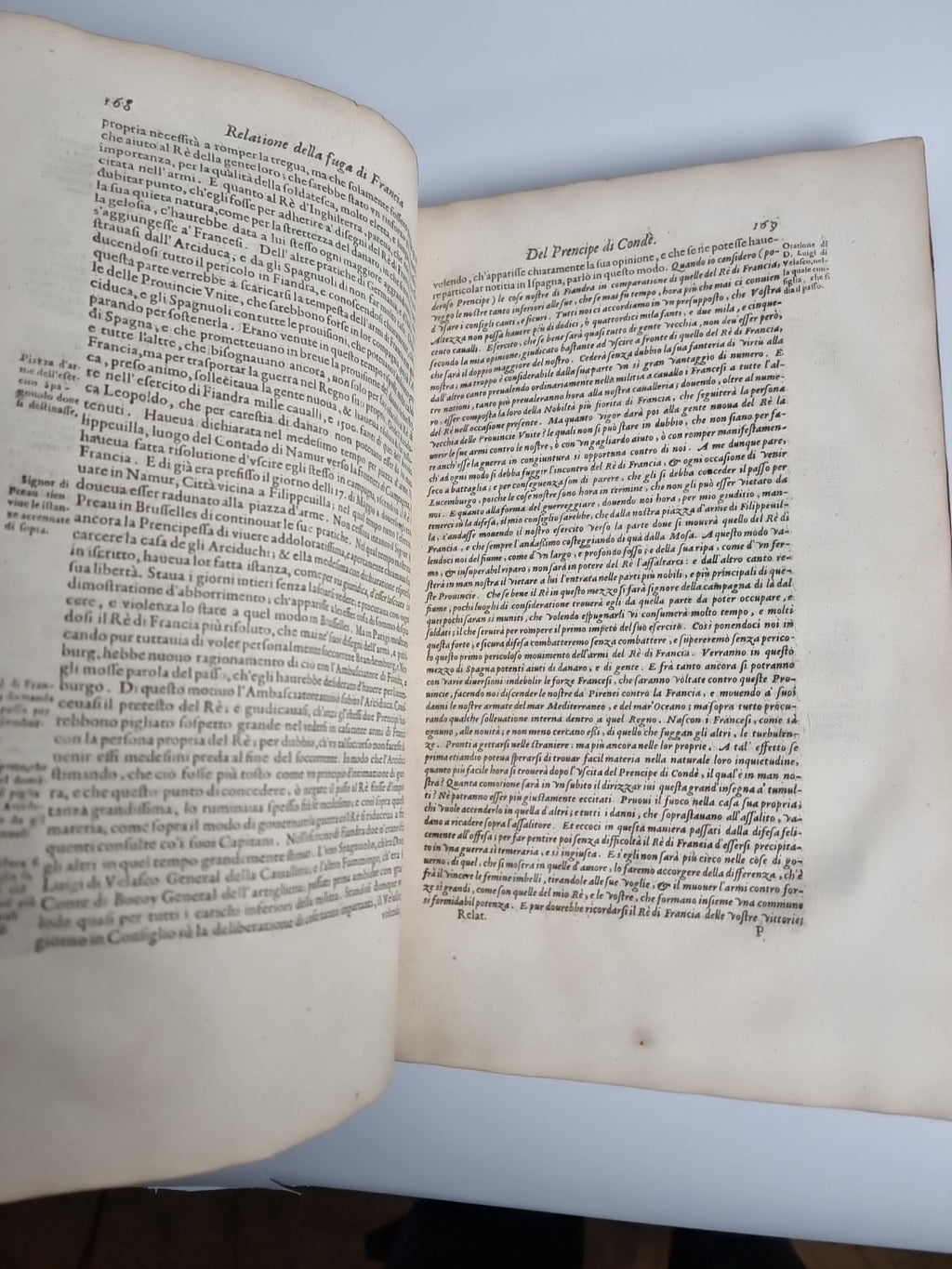 1648 Opere Del Cardinal Bentivoglio History of Flanders & Dutch Revolt Italian
