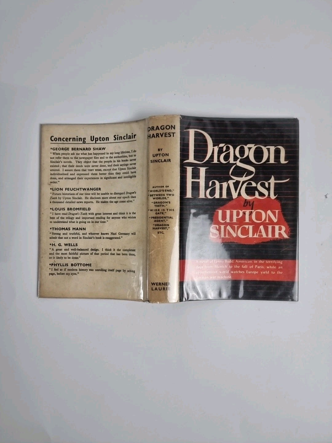 SINCLAIR, UPTON (1878-1968) Dragon harvest 1945 1st Edition 1st Print Hardcover