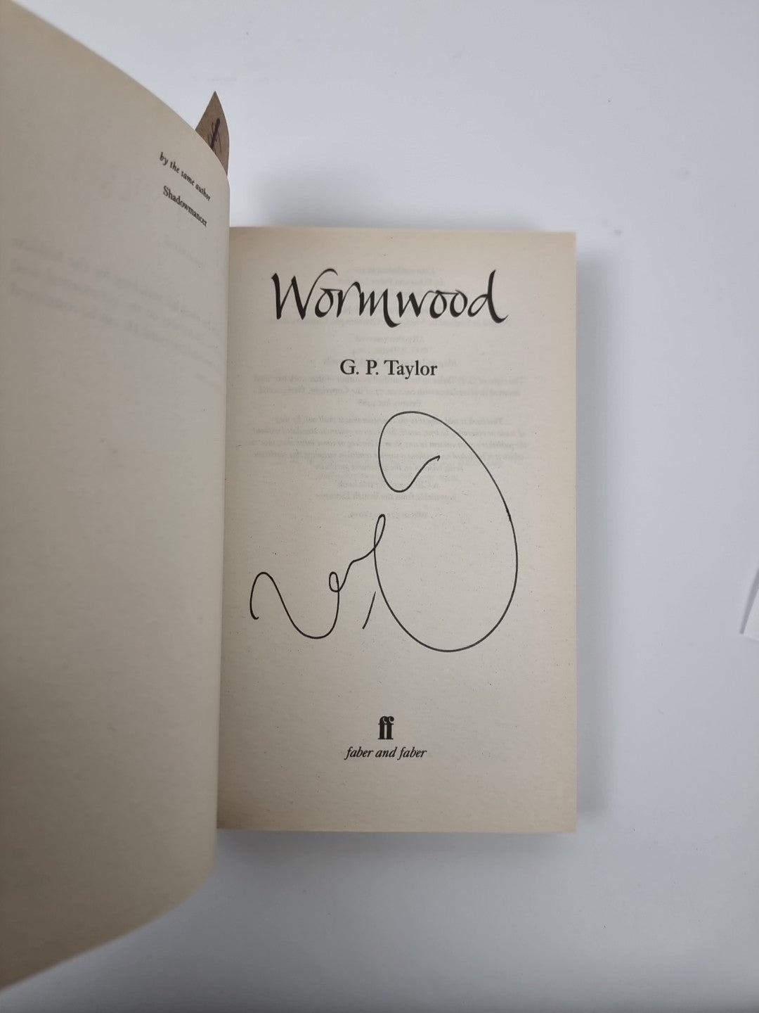 Wormwood - G P Taylor Signed 1st edition Paperback