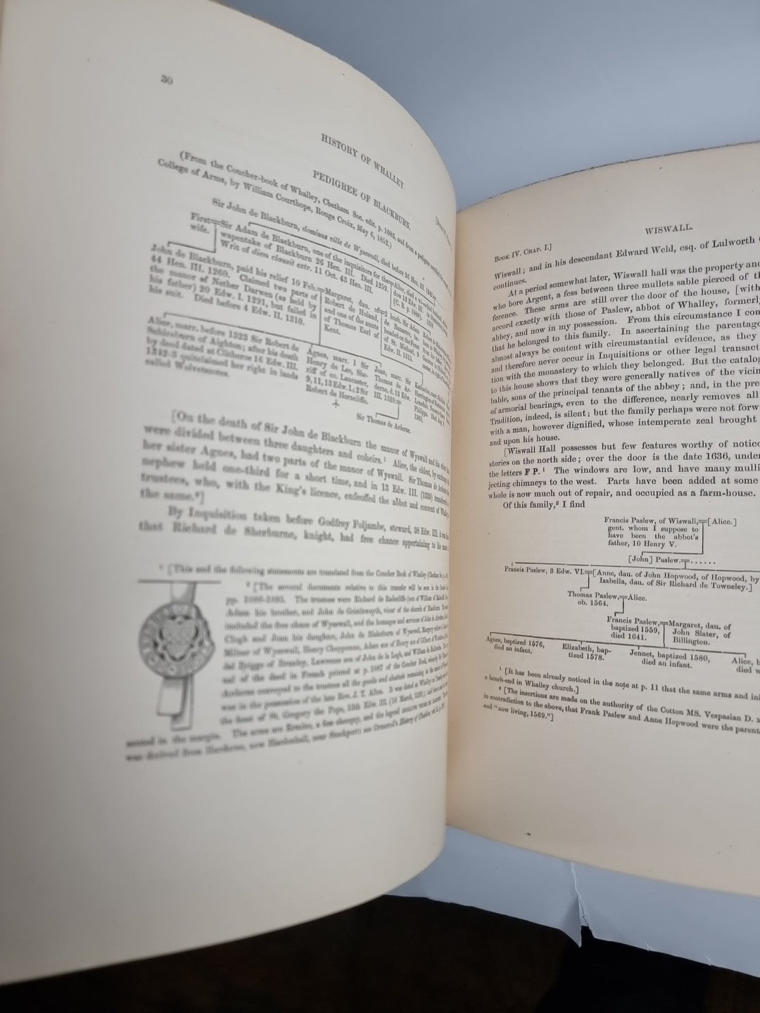 THOMAS DUNHAM WHITAKER An History of the Original Parish of Whalley - 1872