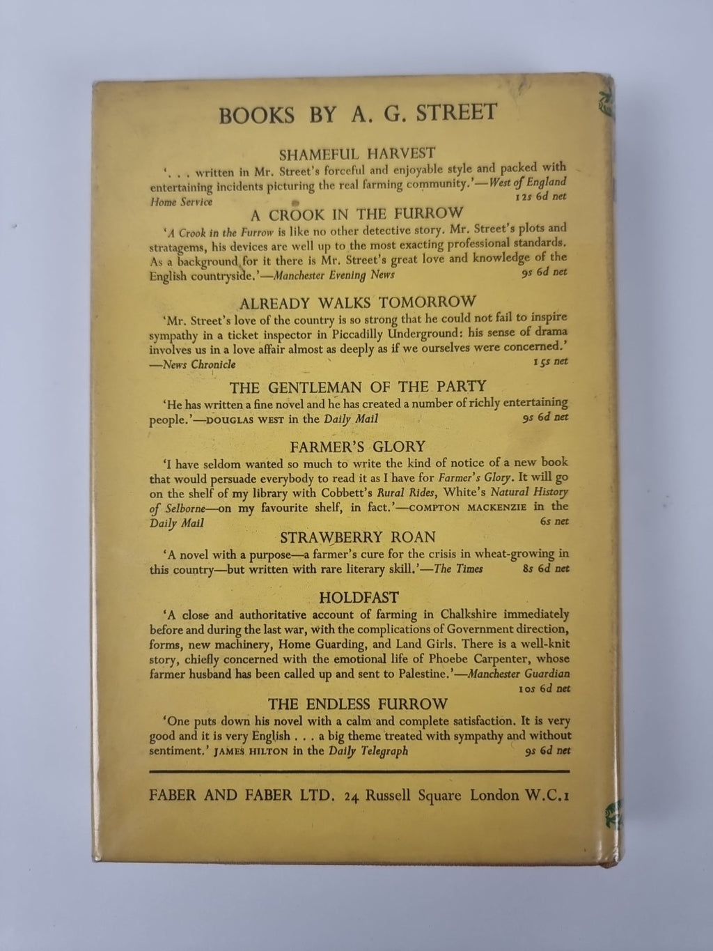 Father Bedding, A. G. Street — First Edition