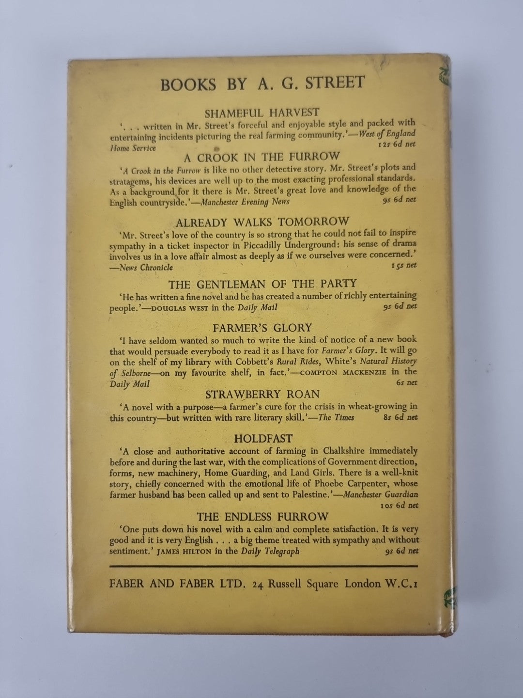 Father Bedding, A. G. Street — First Edition