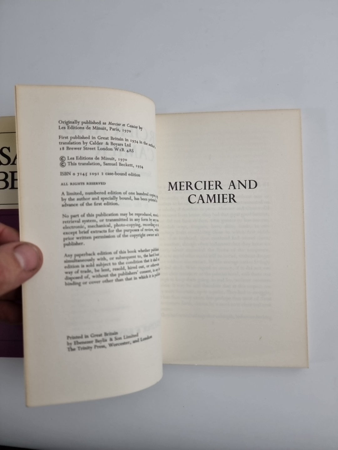 Mercier and Camier & Collected Poems 1930 - 1978 by Samuel Beckett Paperback