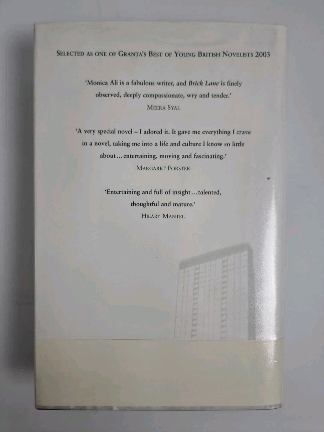 Monica ALI Brick Lane SIGNED Copy 2003 Hardback DJ