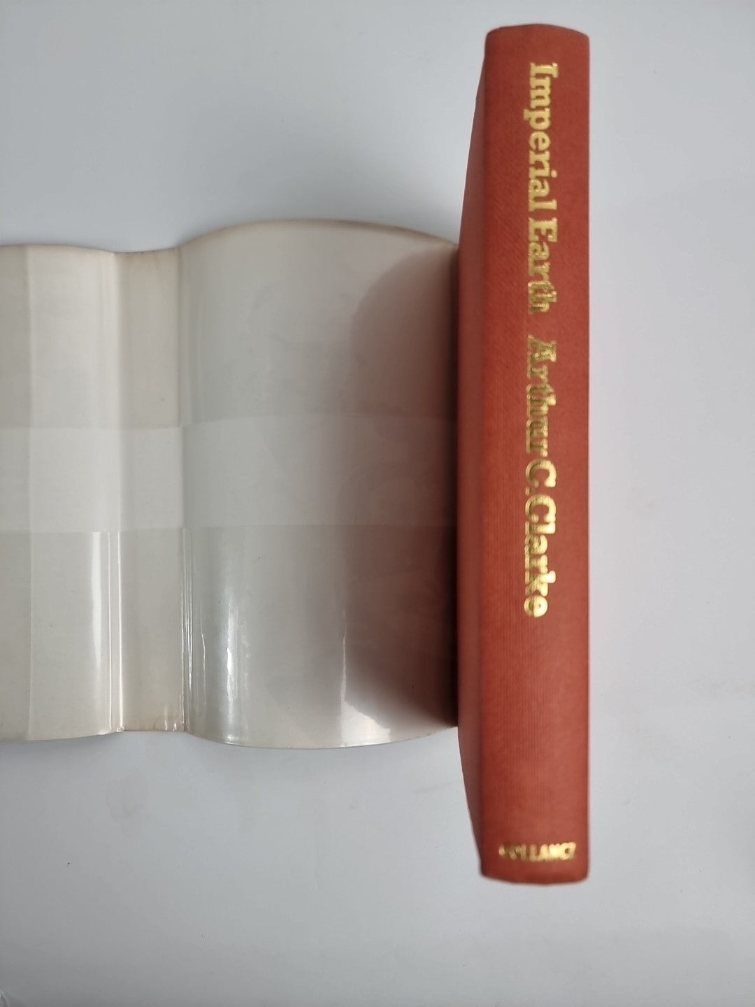 1975 Imperial Earth Arthur C Clarke 1st Edition Protective Wrapper. Fine Unread.