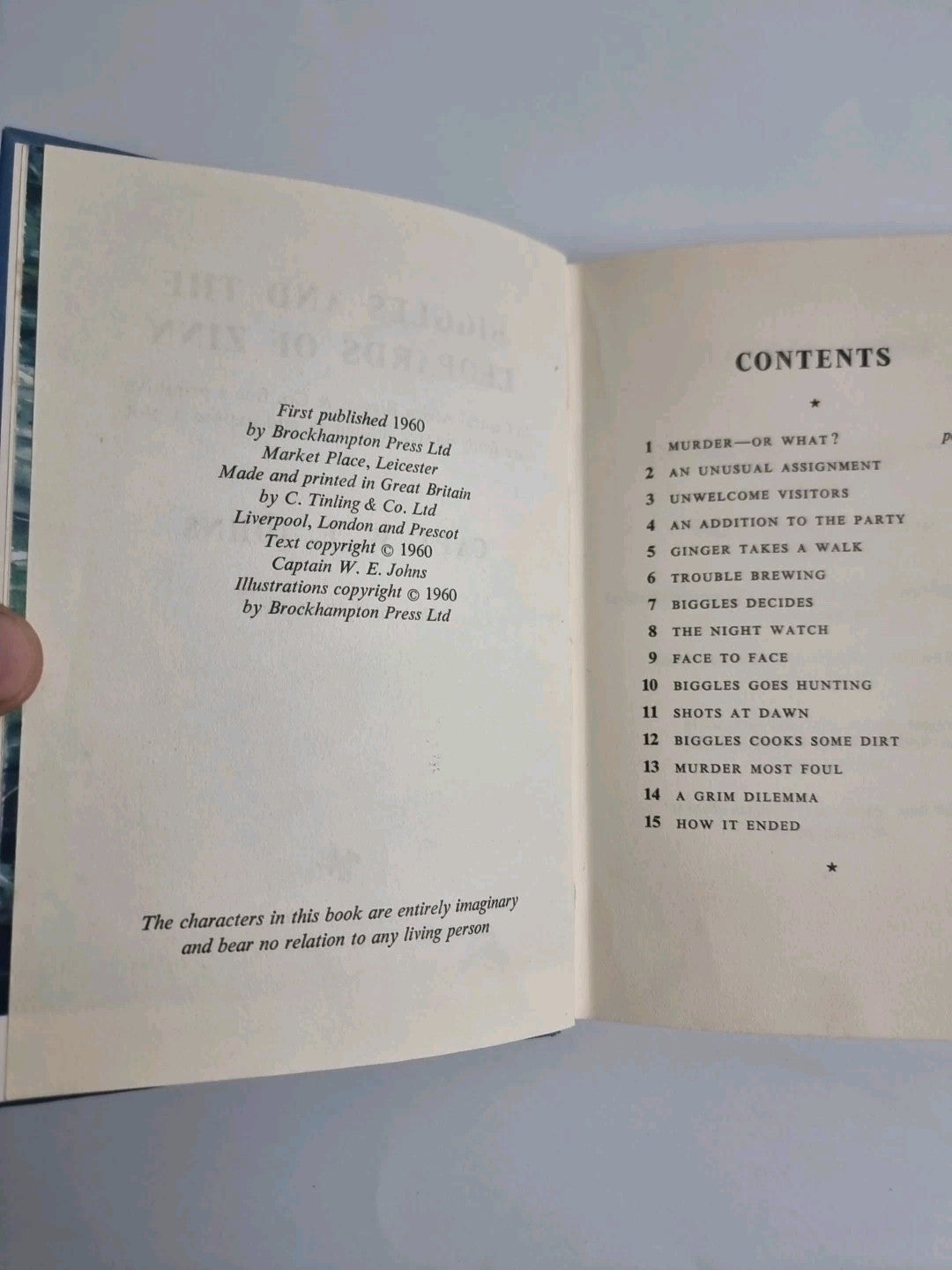 Biggles and the Leopards of Zinn, Captain W E Johns — First Edition