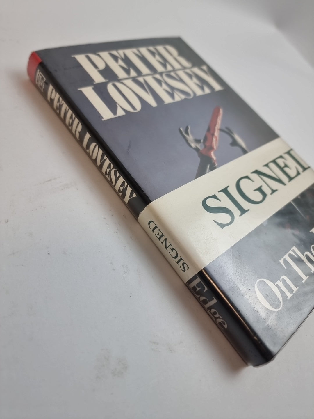 On the Edge, Lovesey, Peter Signed 1st edition New Free Delivery