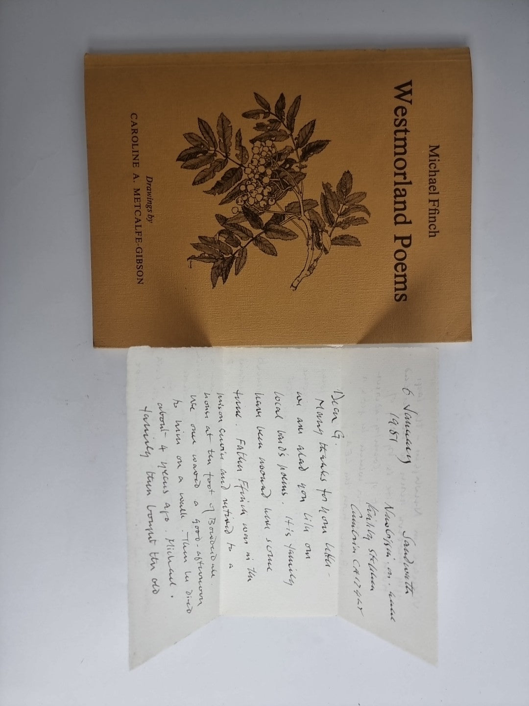 Westmorland Poems, Michael Finch, Drawings by Caroline A. Metcalfe-Gibson — 1st