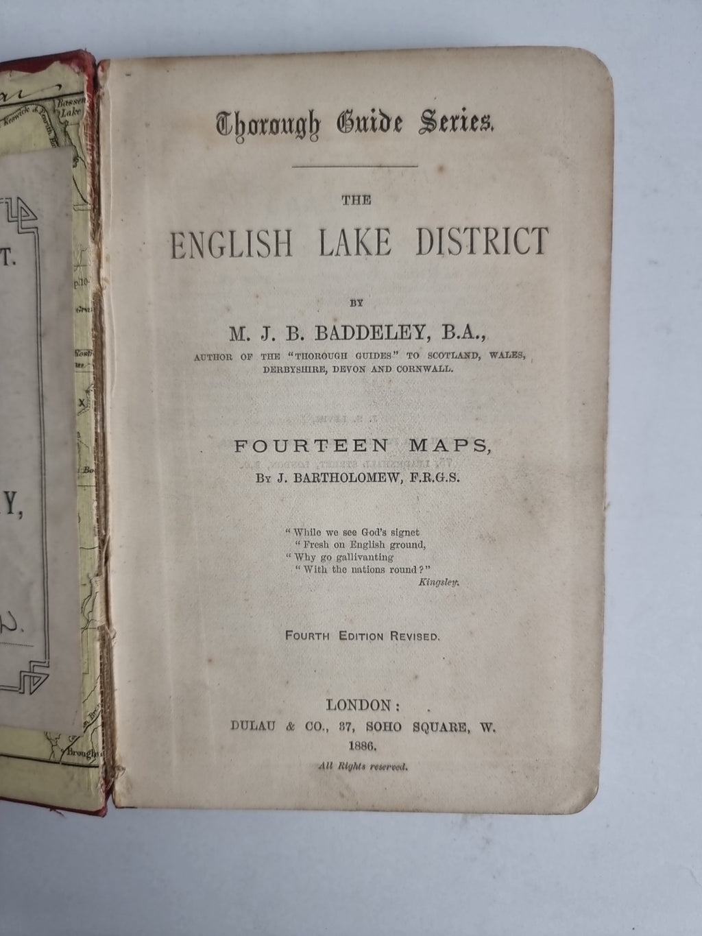 Thorough Guide Series, The English Lake District: M. J. B. Baddeley — 4th Ed.