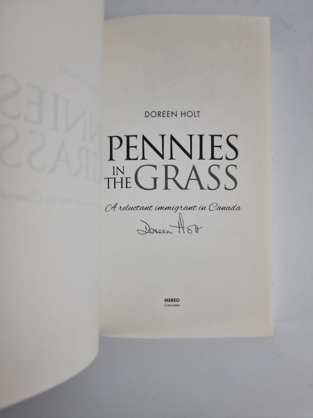 Pennies in the Grass by Doreen Holt Paperback SIGNED 1st Edition NEW