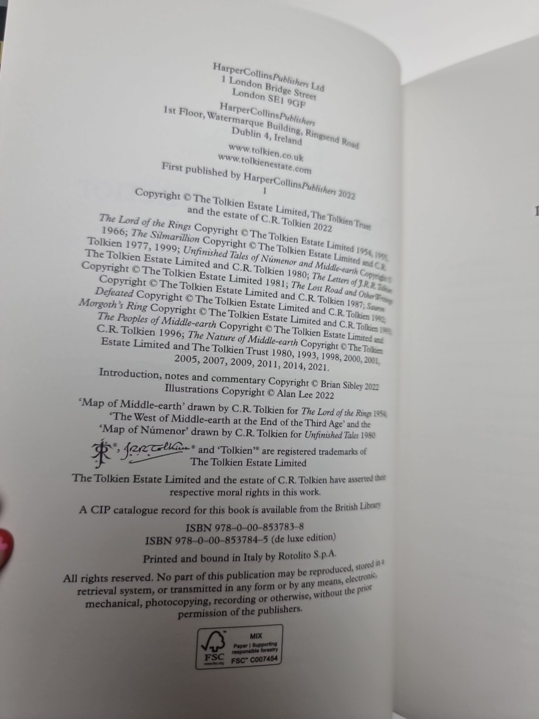 Fall Of Numenor J. R. R. Tolkien  Alan Lee 1st Edition 2022 Brian Sibley