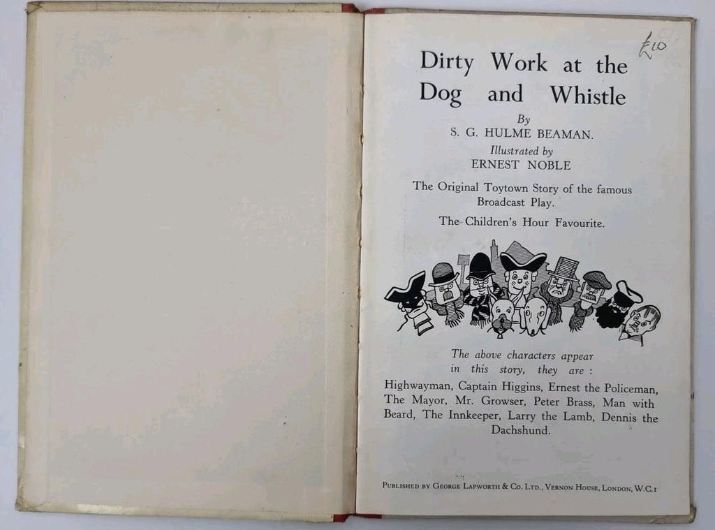 Dirty Work at the Dog and Whistle, S. G. Hulme Beaman — First Edition,