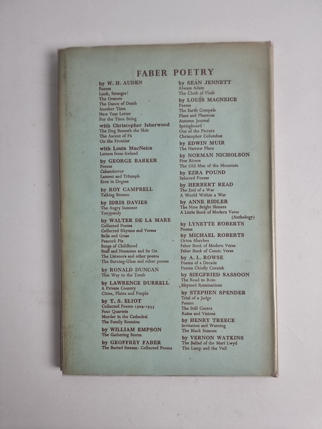 The Lamp And The Veil Poems, Vernon Watkins — First Edition