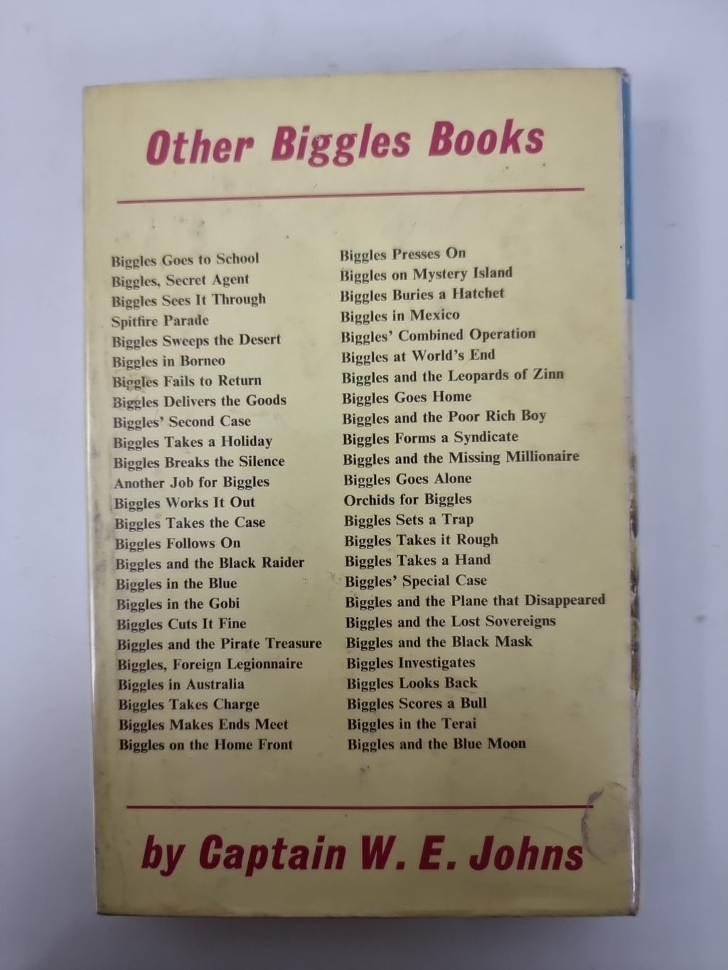 Biggles and the Gun Runners, Captain W. E. Johns - First Edition
