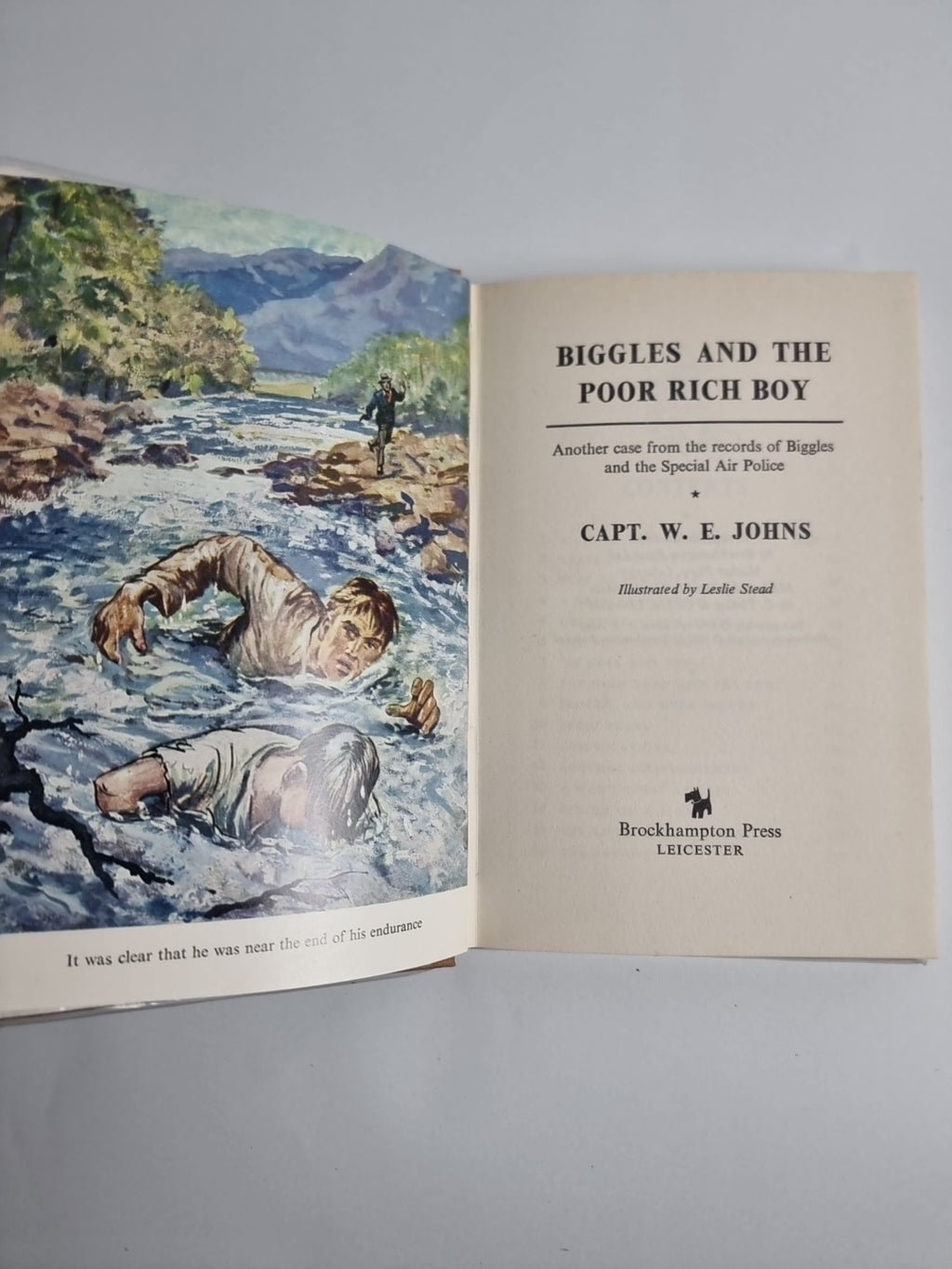 Biggles And The Poor Rich Boy , Captain W.E. Johns — First Edition