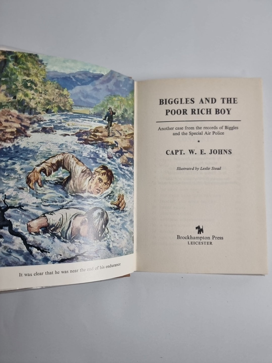 Biggles And The Poor Rich Boy , Captain W.E. Johns — First Edition