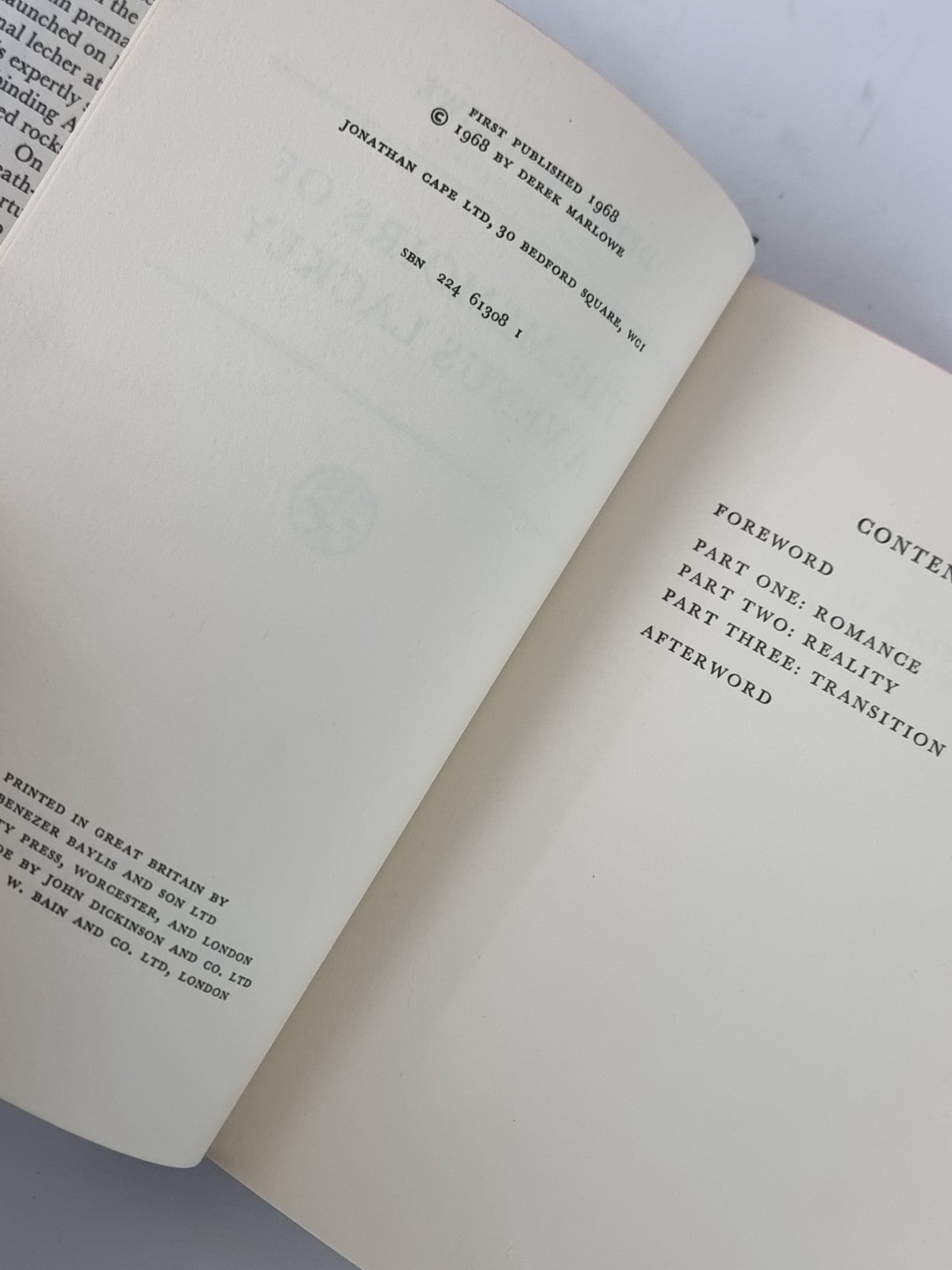 The Memoirs of a Venus Lackey, Derek Marlowe - First Edition