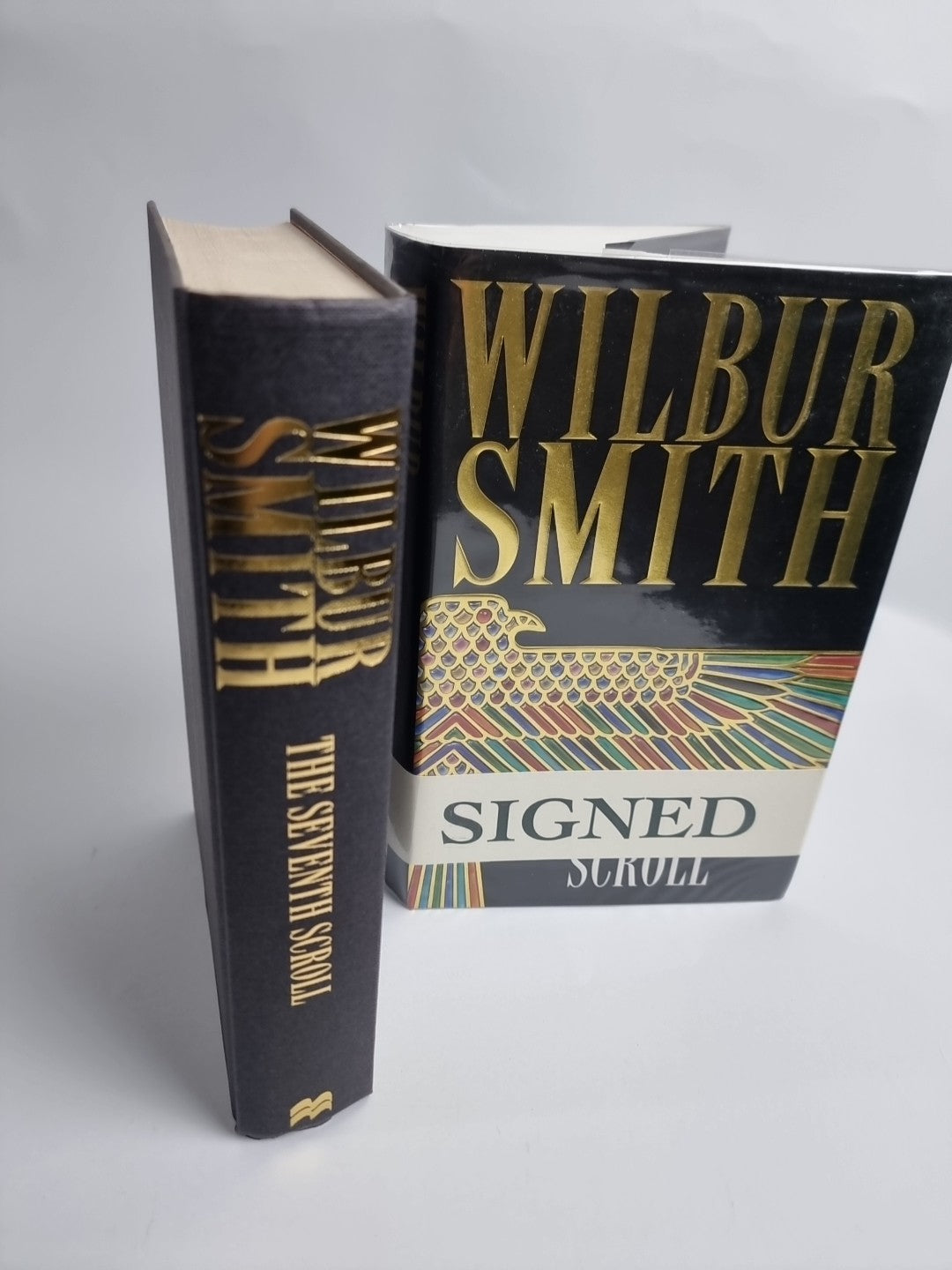 Wilbur Smith The Seventh Scroll Signed Book 1st Edition Hardback 1995 New