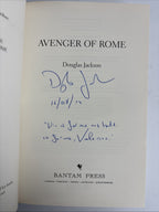 Avenger of Rome by Douglas Jackson Hardback 1st Edition Signed