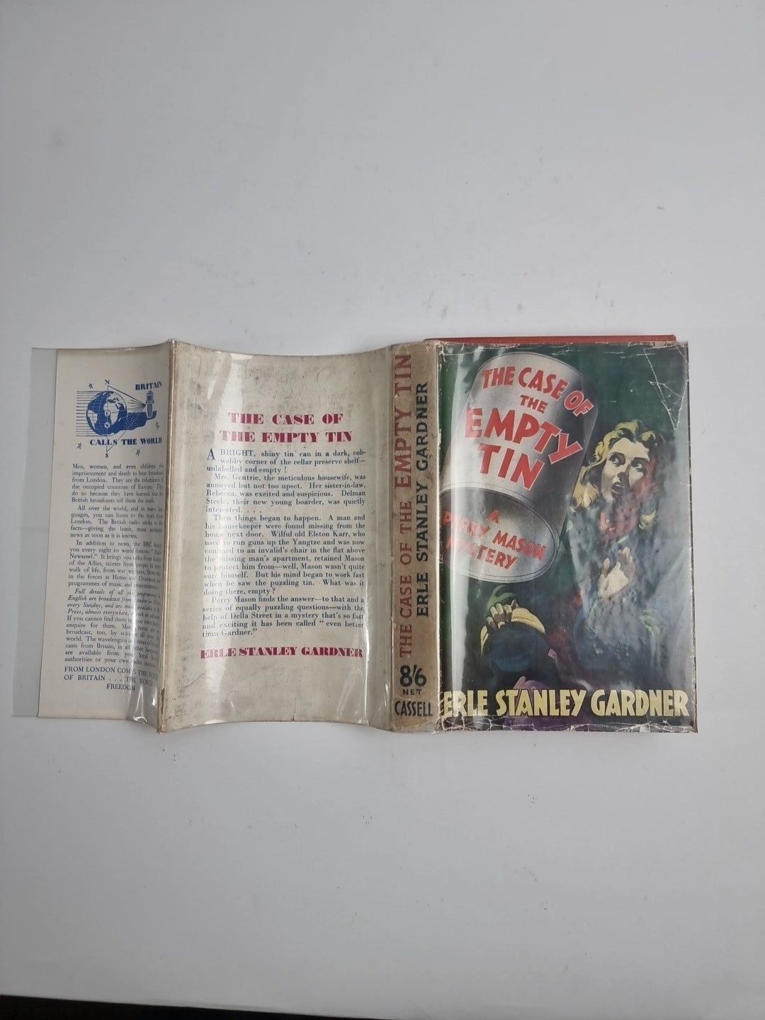The Case Of The Empty Tin, Perry Manson Mystery, Erle Gardner 1st UK Edition.
