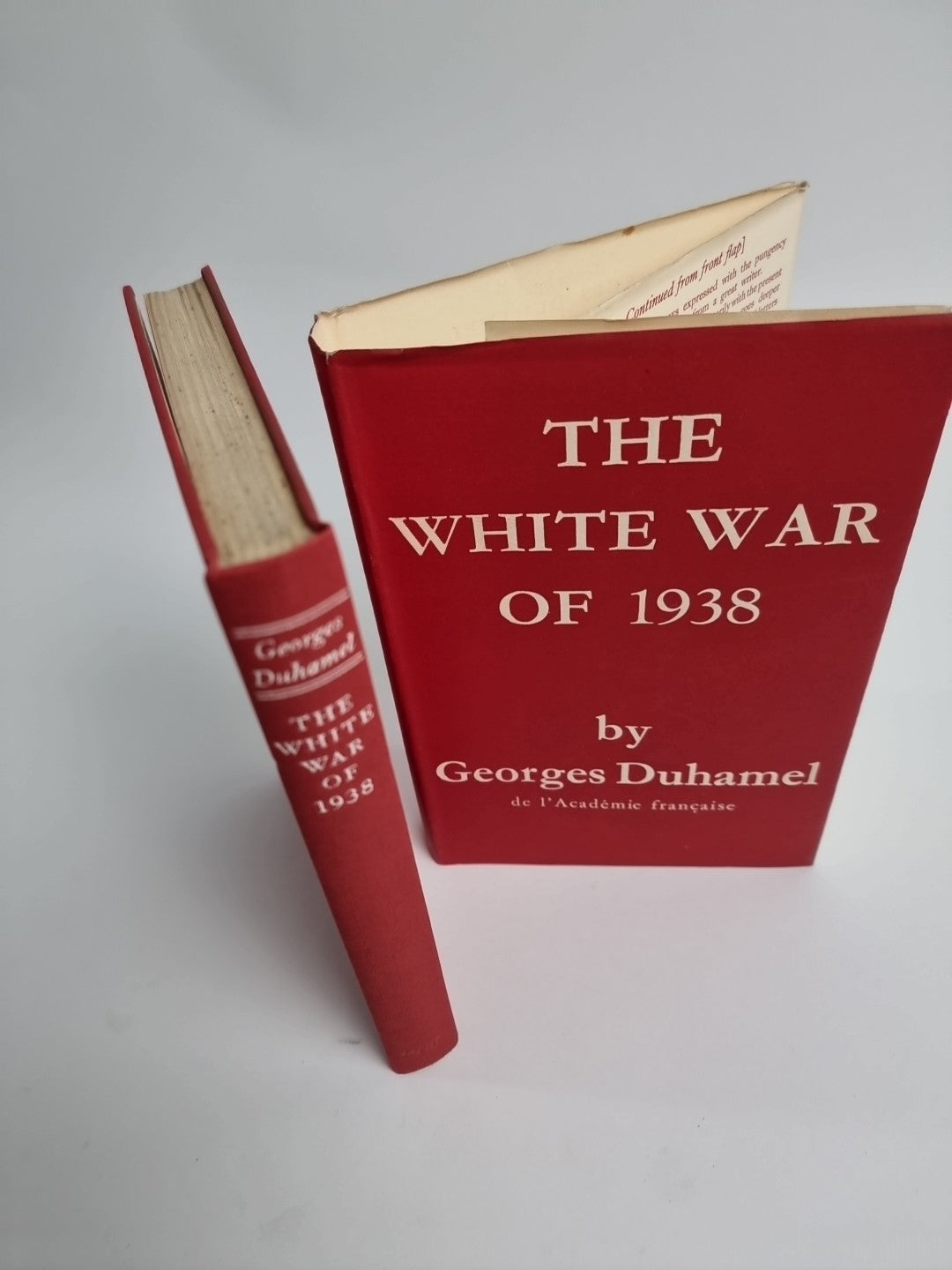 DUHAMEL, GEORGES (1884-1966) The white war of 1939 1st Edition Fine & Unread.