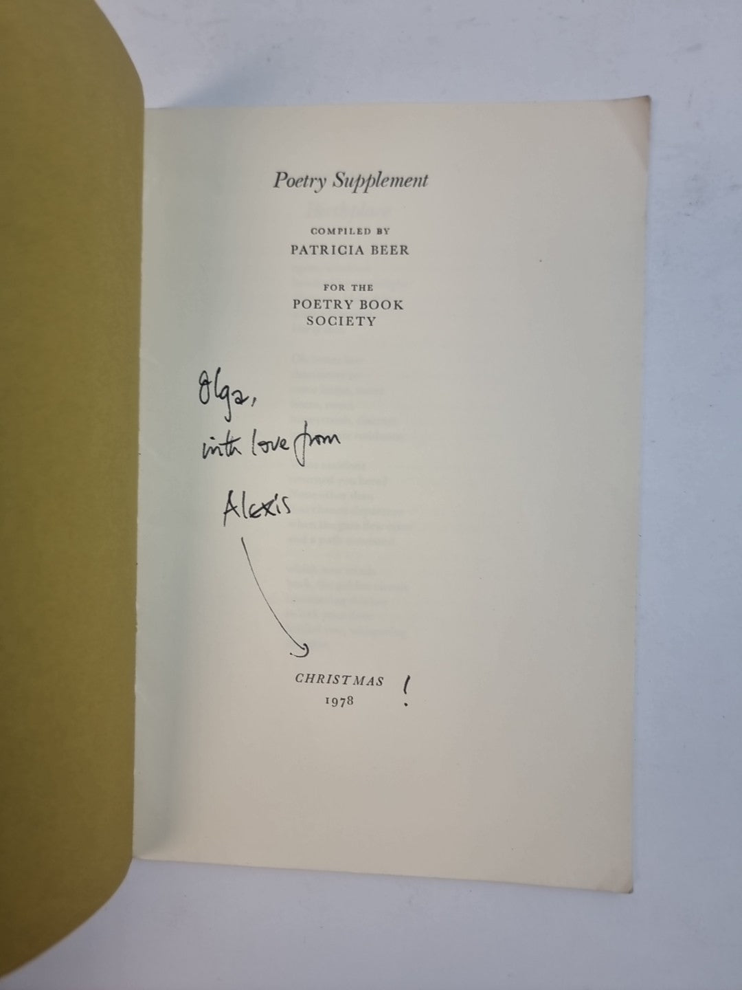 Poetry Supplement, Christmas 1978