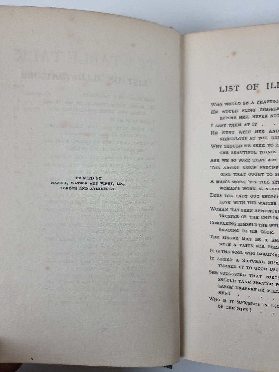 Tea Table Talk, Jerome K. Jerome — First Edition