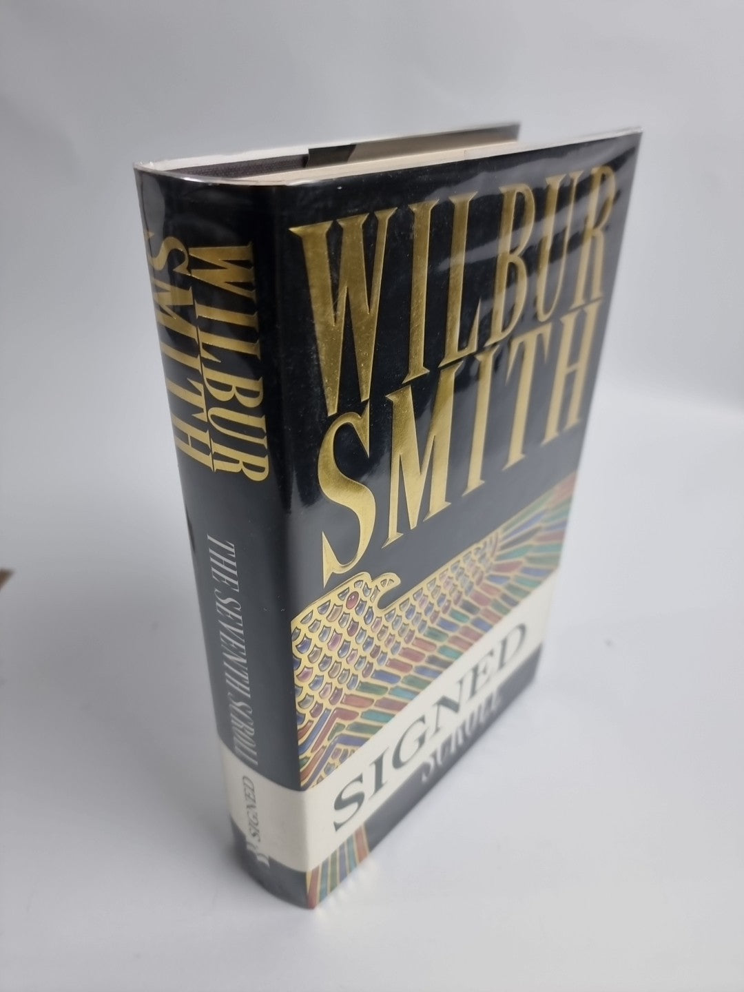 Wilbur Smith The Seventh Scroll Signed Book 1st Edition Hardback 1995 New